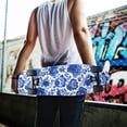 thumbnail image 7 of 44"x10" Skateboard Grip Tape Protector Sheets Nonslip Protection Griptape Sheet for Outdoor Sports Blue Floral Pattern, 7 of 7