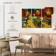 thumbnail image 5 of Elephant Stock The Night Cafe Wall Art - Horizontal Multi Panel Canvas - Living Room Wall Decor - Hobbies And Lifestyle Multi Panel - Yellow And Red Decor By Vincent Van Gogh - 45" x 28", 5 of 8