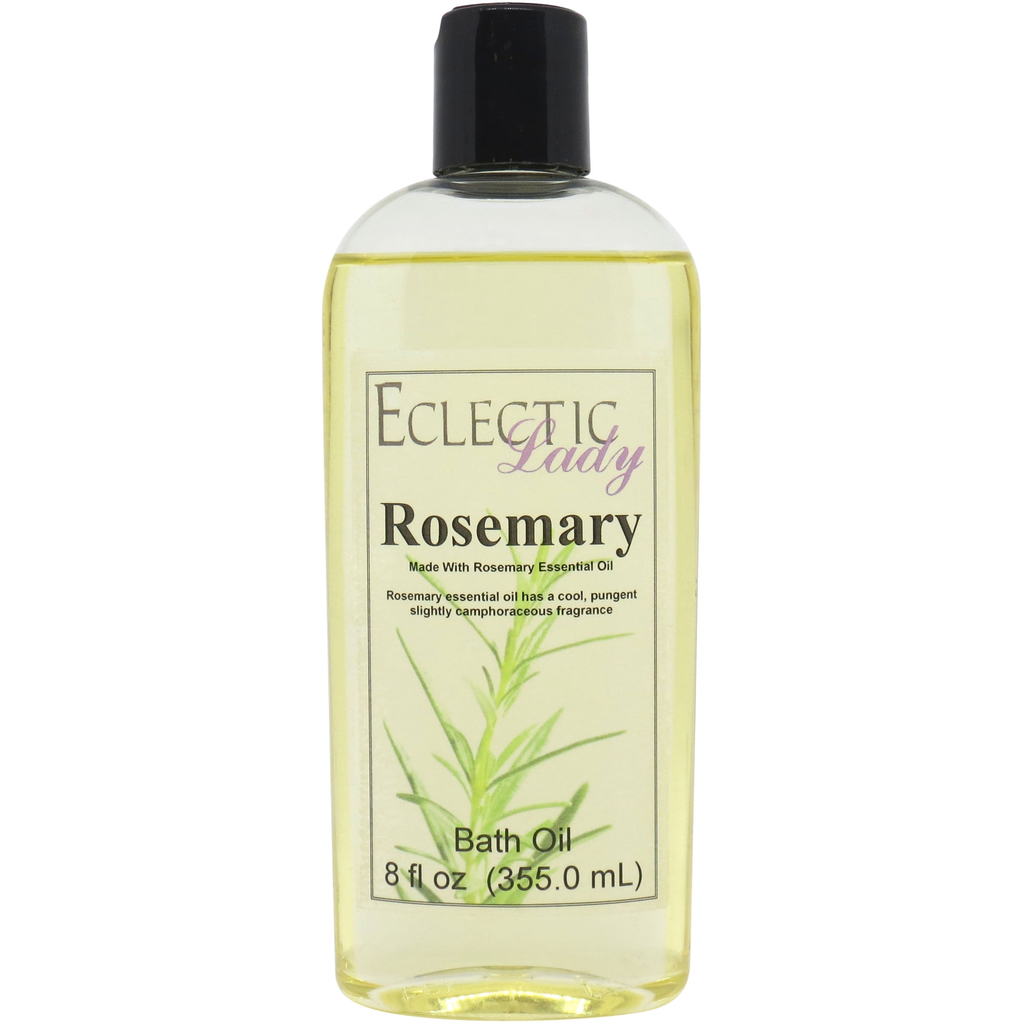 Rosemary Bath Oil - Scented Body Oil - Relaxing & Moisturizing Bathing Oil - Fragrance Body Oil For Dry & Rough Sensitive Skin - 8 oz