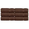 thumbnail image 3 of Luxury Hotel & Spa Quality, Quick Dry 100% Turkish Cotton 700 GSM, Eco Friendly Towel, for Bathroom, Gymand Kitchen Dobby Border Soft Hand Towel Set 16 X 30, Cocoa, Hand Towels - Set of 6, 3 of 5