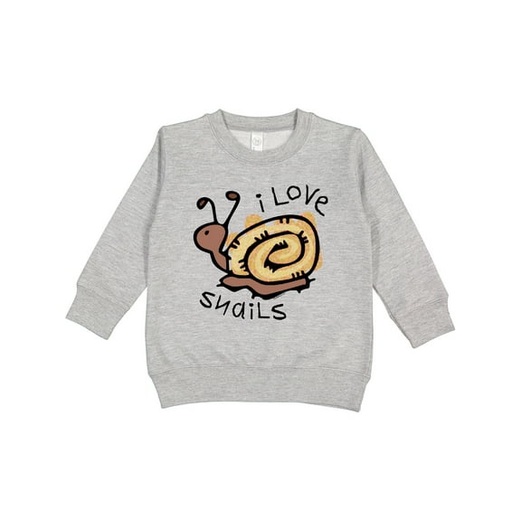 Inktastic I Love Snails Toddler Sweatshirt