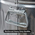 thumbnail image 4 of 31 Gallon Galvanized Steel Trash Can with Lid - Heavy Duty Outdoor Metal Garbage Bin for Pet Food, Seed & Charcoal Storage - Rodent Proof, Weather Resistant & Rust Free, 4 of 8