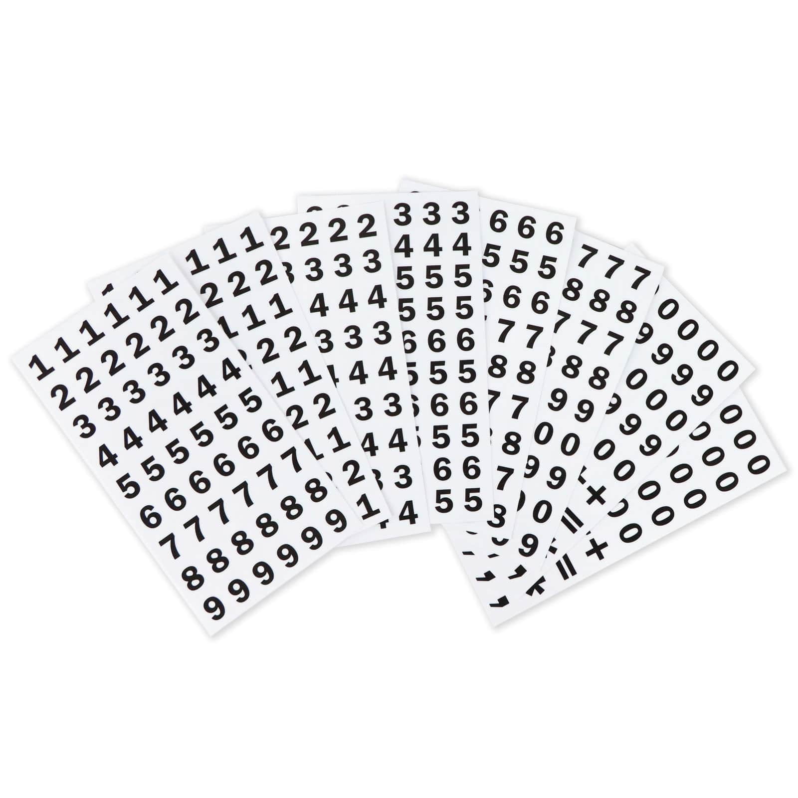 Recollections Black Number Stickers, 12 Pack