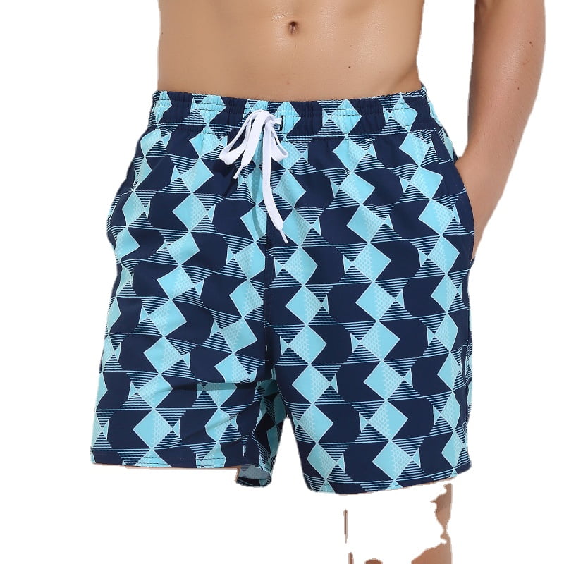 KASAAS Sport Shorts for Men Plus Size Elastic Casual Pants Zipper Pockets Breathable Fast-Drying Beach Short Slacks 3XL,Dark Blue 