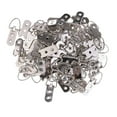 thumbnail image 2 of 100x Picture Hangers Double Hole Picture Frame Hanging Hanger without Screws, 2 of 8