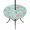 Teal Green, variant on Round Outdoor Tablecloth with Umbrella Hole and Zipper, Teal Red Coastal Tablecloth with Elastic Waterproof, Nautical Seahorse Beach Coral Starfish Beige Patio Table Covers for 55" - 60" Pool Tables