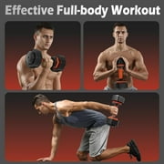 FED fitness Adjustable Dumbbells Set 25LB A Pair Dumbbells Weights, 5 in 1 Free Weights 5/10/15/20/25lb/50lb Dumbbell with Anti-Slip Handle, Suitable for Home Gym Exercise Equipment