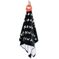 thumbnail image 2 of Friends Oversized Kids 100% Cotton Towel and Character Loofah Set, Black, Warner Bros, 2 of 8