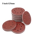 thumbnail image 5 of 10pcs 125mm 5" Hook Loop Sanding Discs 8 Hole Sandpaper Pads Set Grit 40-2000#, 5 of 5