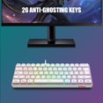 thumbnail image 4 of Combo de teclado y ratón para juegos RedThunder 60% RGB White, 4 of 7