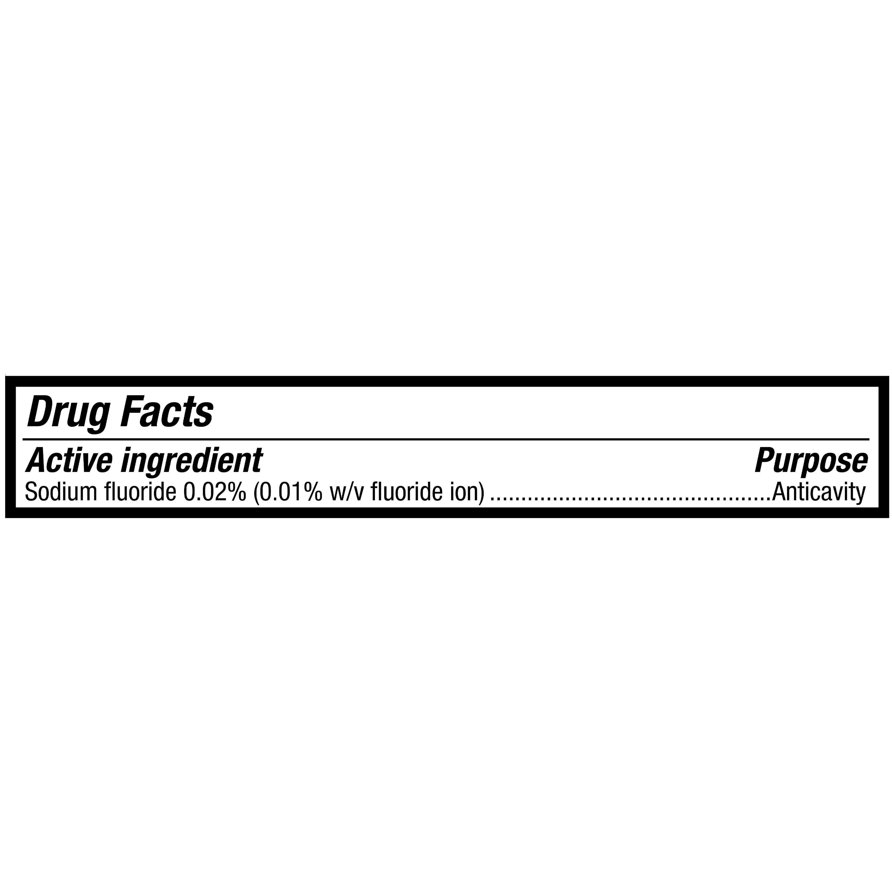 (4 pack) Equate Fluoride Anticavity Mouthwash, Fresh Mint, 1 L