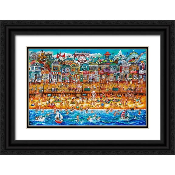 Bell, Bill 14x11 Black Ornate Wood Framed with Double Matting Museum Art Print Titled - Wonderland