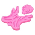 thumbnail image 1 of Bakeware,2Pcs Silicone Molds Lovely Chocolate Molds Fondant Molds Striking Appearance, 1 of 14