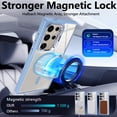thumbnail image 5 of NGB SUPREMACY For Samsung Galaxy S24 Ultra Case Built-In Camera Guard Kickstand Lens Protector Wireless Charging MagSafe/Qi Magnetic Car Mount Phone Cover, 5 of 7