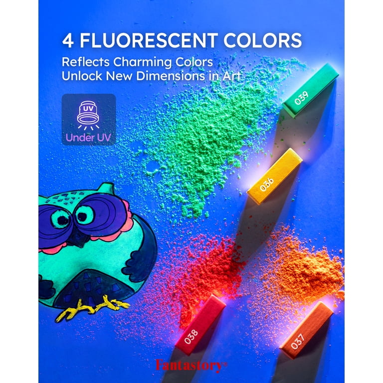 Chalk Pastels Set, 66 Colors With Fluorescent Options photo 5
