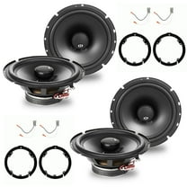 NVX Factory 6.5" Coaxial Car Speaker Replacement Package for 2008-2012 Honda Accord 540W Peak