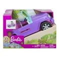 thumbnail image 6 of Barbie Off-Road Vehicle, Purple Toy Car with 2 Pink Seats and Rolling Wheels for Kids 3 years and up, 6 of 6