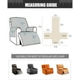 thumbnail image 2 of 23.6'' 100% Waterproof Recliner Chair Cover, Non Slip Covers for Recliner Chair with Pocket, Washable Reclining Chair/Furniture Protector for Kids, Pets(Chocolate), 2 of 7