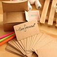 thumbnail image 5 of 300Pcs Blank Kraft Paper Business Cards Word Card Message Card DIY Gift Card, 5 of 5