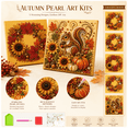 thumbnail image 3 of DIY Autumn Harvest Pumpkin Pearl Diamond Art Kit, 3D Pearl Diamond Art for Adults, Autumn Pearl Painting Kit with Beads and Canvas, Fall Home Wall Decor Craft Gift, 3 of 4