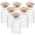 thumbnail image 1 of 6pcs Miniature Tall Glass Jars Empty Mini Glass Jar Mini House Decoration, 1 of 9