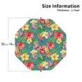 thumbnail image 2 of Leather Coasters with Heat-resistant for Drinks, Butterfly Hummingbird Flower -标题2 Octagon, 2 of 5