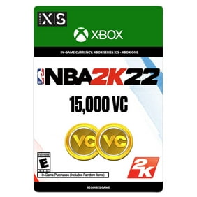 NBA 2K22: 15,000 VC, Take-Two 2K, Xbox, Xbox Series X,S,Xbox One, [Digital Download], 71421