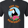 thumbnail image 4 of Inktastic Save the Rainforest Toucan Illustration T-Shirt, 4 of 5
