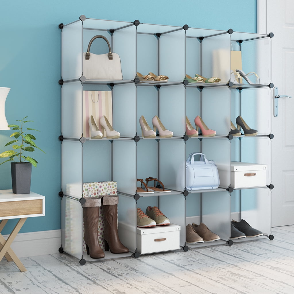 Multifunctional Household Storage 16Cube Interlocking Modular