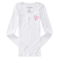thumbnail image 1 of Camiseta térmica con cuello en V Aeropostale blanca talla XS, 1 of 2