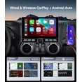 thumbnail image 4 of Estéreo de coche AINAVITO Jeep Wrangler JK 10" Wireless CarPlay, 4 of 9