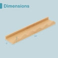 thumbnail image 3 of Costway Kids Bookshelf Set of 4 with Fir Wood Structure & Wavy Anti-Falling Edge, 3 of 10
