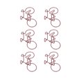 thumbnail image 3 of Dekaim 100 Uds Clips De Papel Multiusos Lindo Forma De Bicicleta Proceso De Galvanoplastia Mini Clips De Papel De Metal Para El Hogar Escuela Oficina, 3 of 5