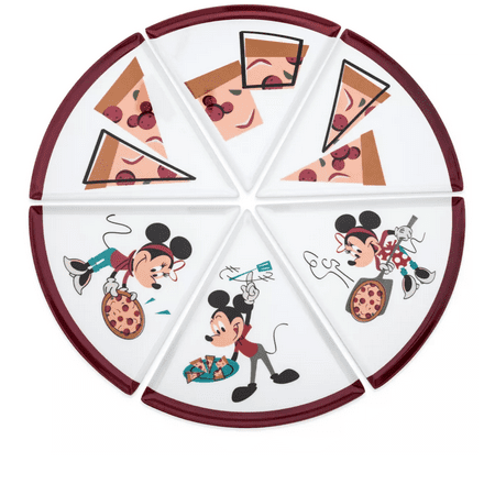 Disney EPCOT Food & Wine Festival 2022 Mickey and Minnie Pizza Slice Plate New