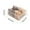 Beige, variant on Leodye 1PCS 6 Compartment Underwear Storage Box Divided Organizer for Socks Bra and Panties -12.60 × 4.33 × 11.81 IN