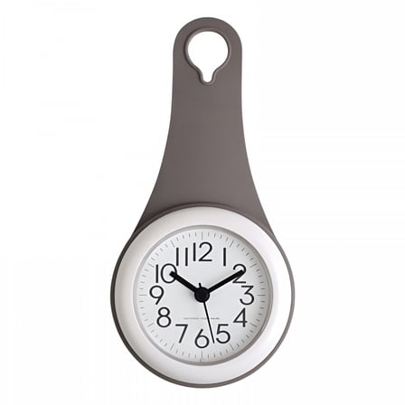 GJX Wall Clock Bathroom Waterproof Small Digital Silent Shower Clock Decor