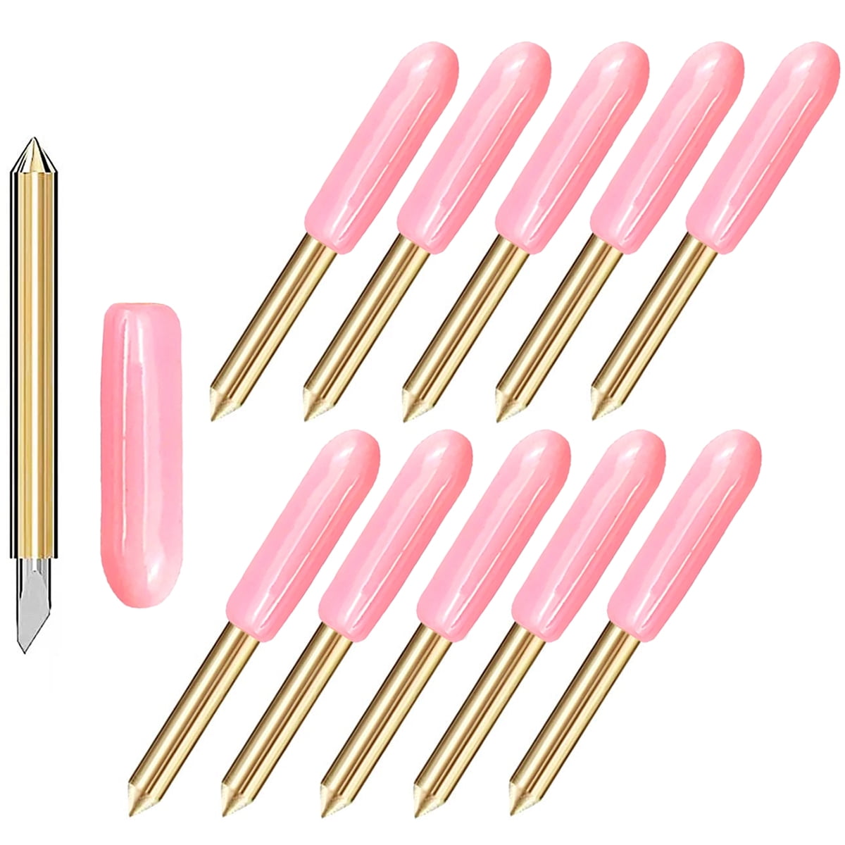 Toorise 10Pcs 60 Degree Deep Cut Blade Compatible With Cricut Explore Air 1/2/3, Cricut Maker/3