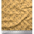 thumbnail image 1 of Soimoi Rayon Crepe Fabric Pug Dog Print Fabric by The Yard 46 Inch Wide, 1 of 3