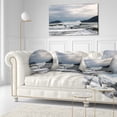 thumbnail image 3 of Designart Waves in Lerici Beach Italy - Seascape Throw Pillow - 12x20, 3 of 5