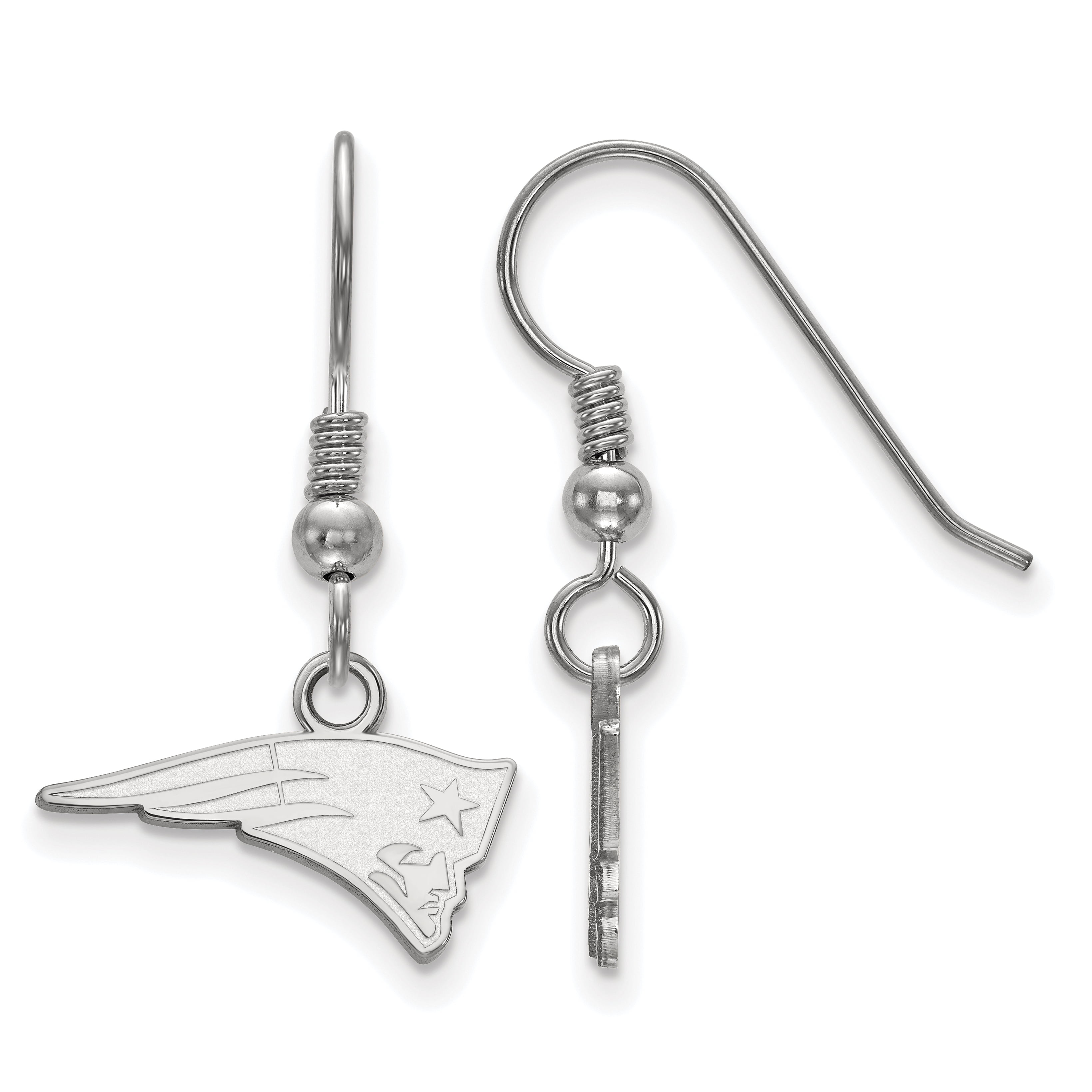 Sterling Silver Rhodium-plated TN Small State Earring Travel