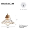 thumbnail image 2 of Pendant Light Plug In Japanese Style Glass Dining Room Glass White Farmhouse Kitchen Lighting Hanging Pendant Light Plug In, 2 of 4