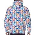 thumbnail image 7 of Lsque Cartoon colorful cute cat Pattern Casual Men's Hoodie,Hooded Sweatshirt with Kangaroo Pocket,Pullover Hoodie-4X-Large, 7 of 7