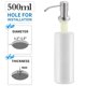 thumbnail image 1 of Dispensador de jabón para platos de cocina de 500ml, dispensador de bomba de jabón para fregadero, contenedor de líquido para lavar platos con detergente incorporado de acero inoxidable Tan Jianjun unisex, 1 of 2