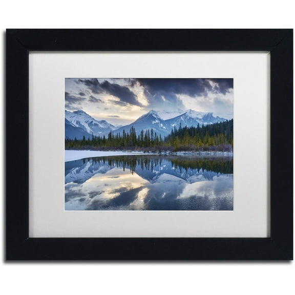 Trademark Fine Art 'Vermillion' Canvas Art by Michael Blanchette Photography, White Matte, Black Frame