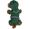 thumbnail image 3 of Pet Raincoat,waterproof Reflective Poncho Jacket Jumpsuit Apparel With Hood(dark Green Xs), 3 of 4