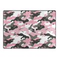 thumbnail image 4 of Ryvnso Camouflage Pink Area Rug Floor Mats Non-Slip Home Carpet 80 x 58 inch, 4 of 7