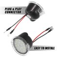 thumbnail image 6 of 1 Pair Side Mirror Puddle Light LED Lamp Left Right Side White Light Fit for Ford Edge for Toyota Tundra 2007-2019, 6 of 6