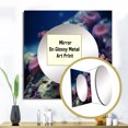 thumbnail image 3 of Designart "Vibrant Anemone Reef" coastal coral under water Square Mirror Wall Decor Coastal - Large Pink Square Bathroom Mirror - Square Printed Wall Mirror Art, 3 of 5