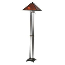 Meyda Tiffany 24218 Amber Glass / Tiffany Floor Lamp From The Mica Missions Collection -