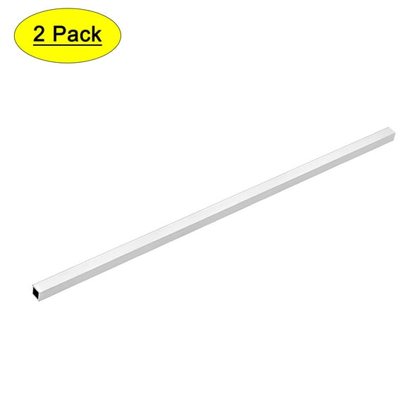 Unique Bargains 6063 Aluminum Square Tube 8mmx8mmx1mm Wall Thickness 300mm Length Seamless Straight Tubing 2 Pcs